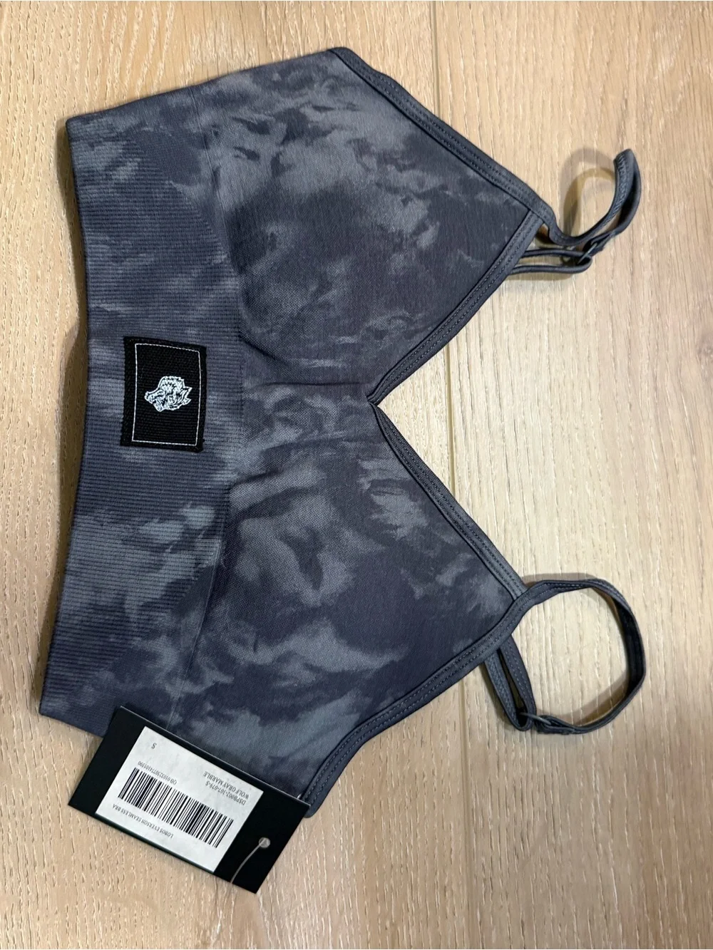 Kids Gray Tie-Dye Bralette Top